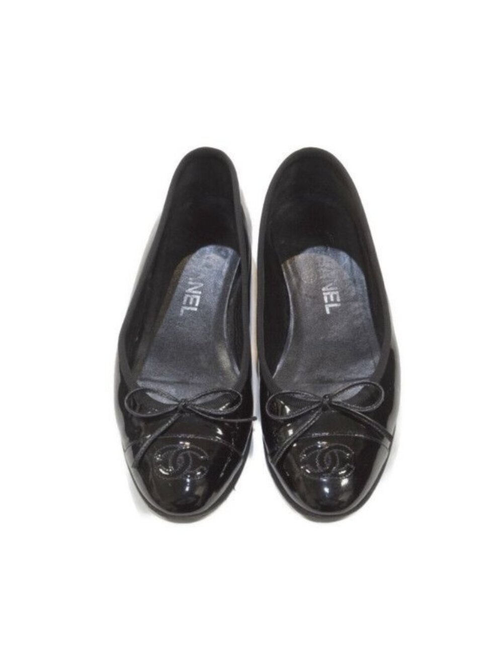 Chanel CC Logo Ribbon Ballet Shoes